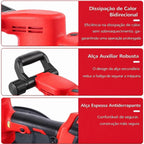 Desempenadeira Elétrica Profissional + BRINDE HOJE (4 Discos)